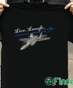 T shirt black Live, Laugh, Lockheed Martin Unisex T Shirt