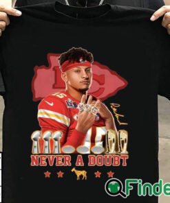 T shirt black Patrick Mahomes Never A Doubt Shirt