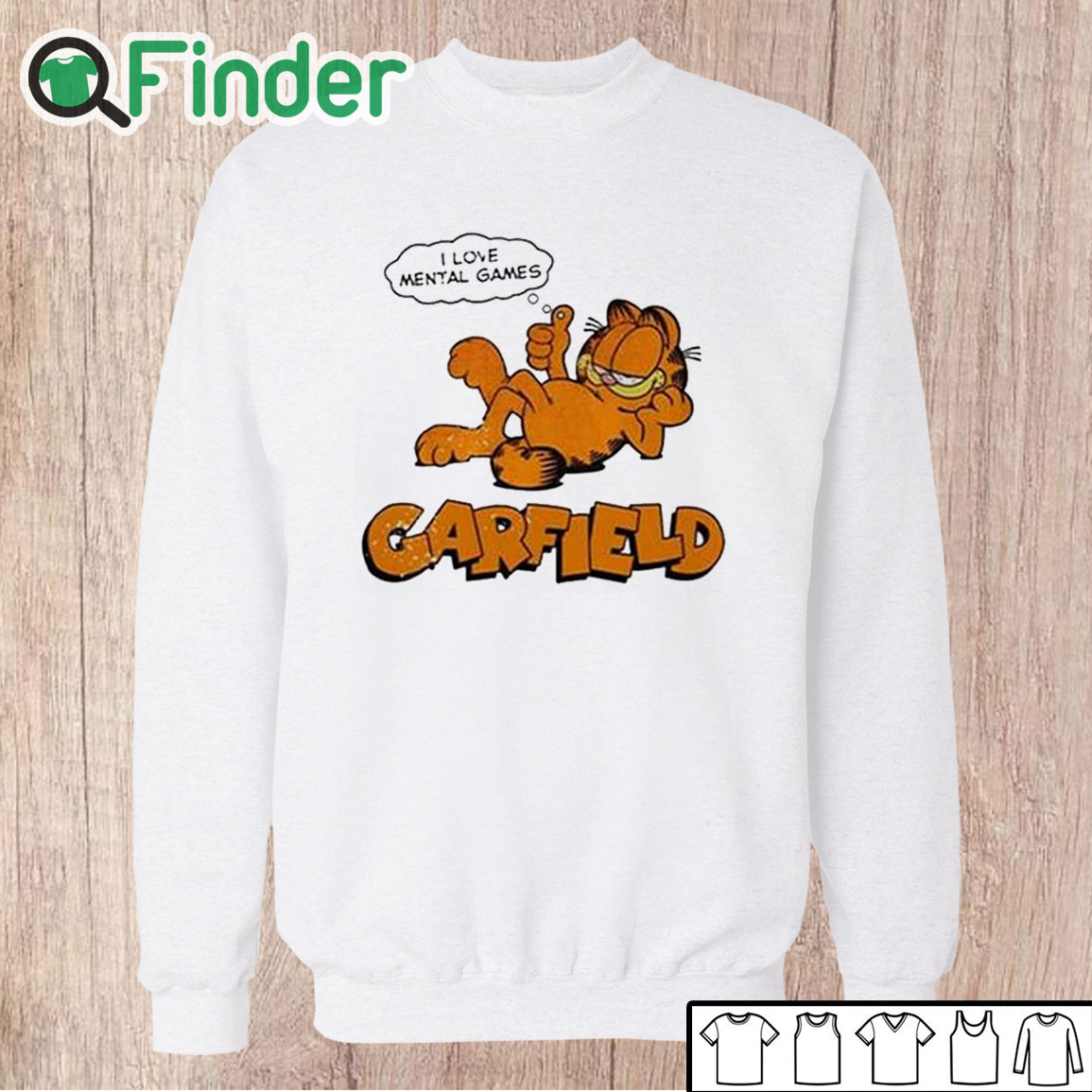 Unisex Sweatshirt I Love Mental Games Garfield Shirt Unisex Sweatshirt I Love Mental Games Garfield Shirt