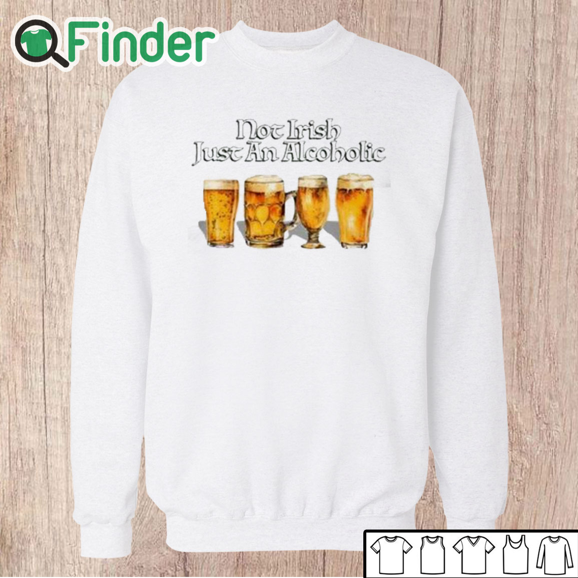 Unisex Sweatshirt Not Irish Just An Alcoholic Shirt Unisex Sweatshirt Not Irish Just An Alcoholic Shirt