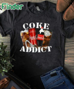 black T shirt Coke Addict Shirt