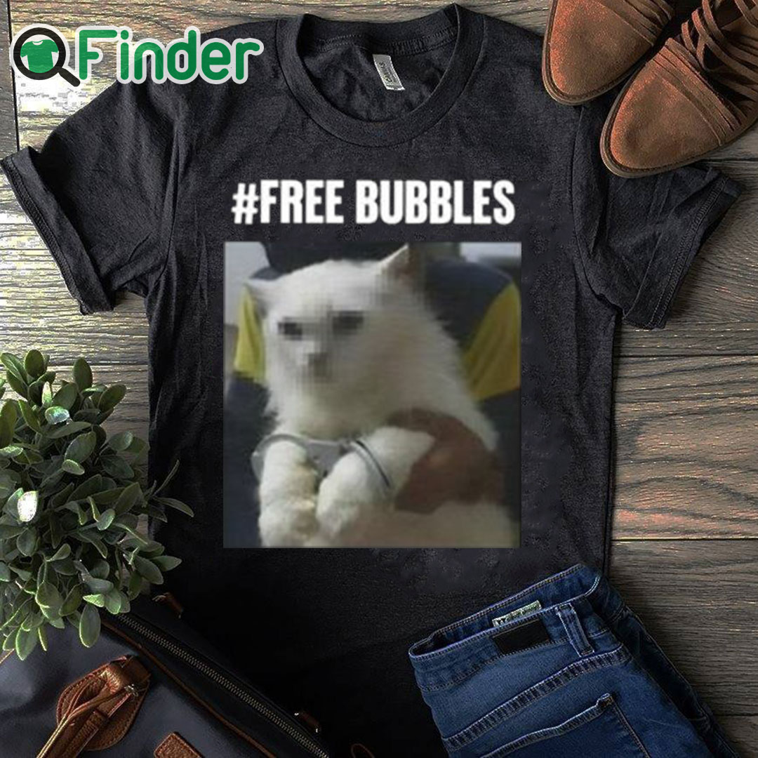black T shirt Free Bubbles Cat Shirt black T shirt Free Bubbles Cat Shirt