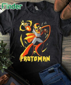 black T shirt Heavy Metal Proto Man Shirt