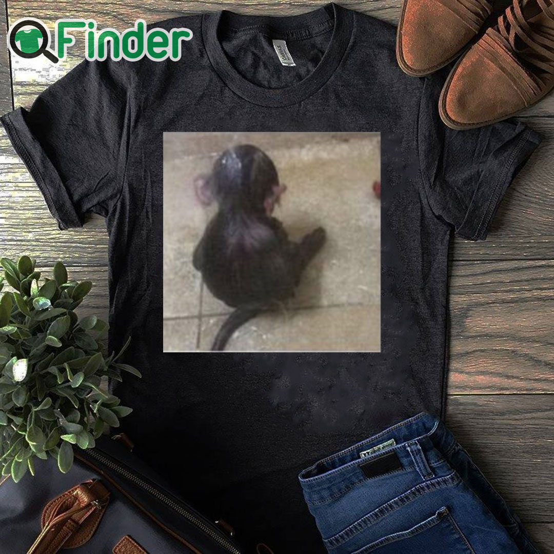 black T shirt Sad Monkey In The Shower Shirt black T shirt Sad Monkey In The Shower Shirt