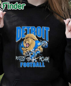 black hoodie Aidan Hutchinson Detroit Re The Roar Shirt