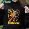 black hoodie Heavy Metal Proto Man Shirt