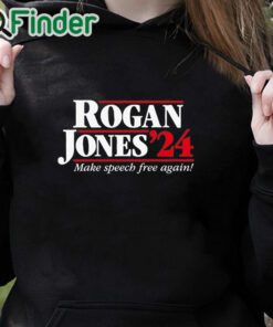 black hoodie Rogan Jones '24 Funny Political Men Shirt