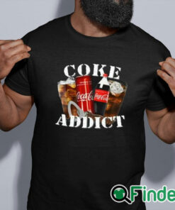 black shirt Coke Addict Shirt