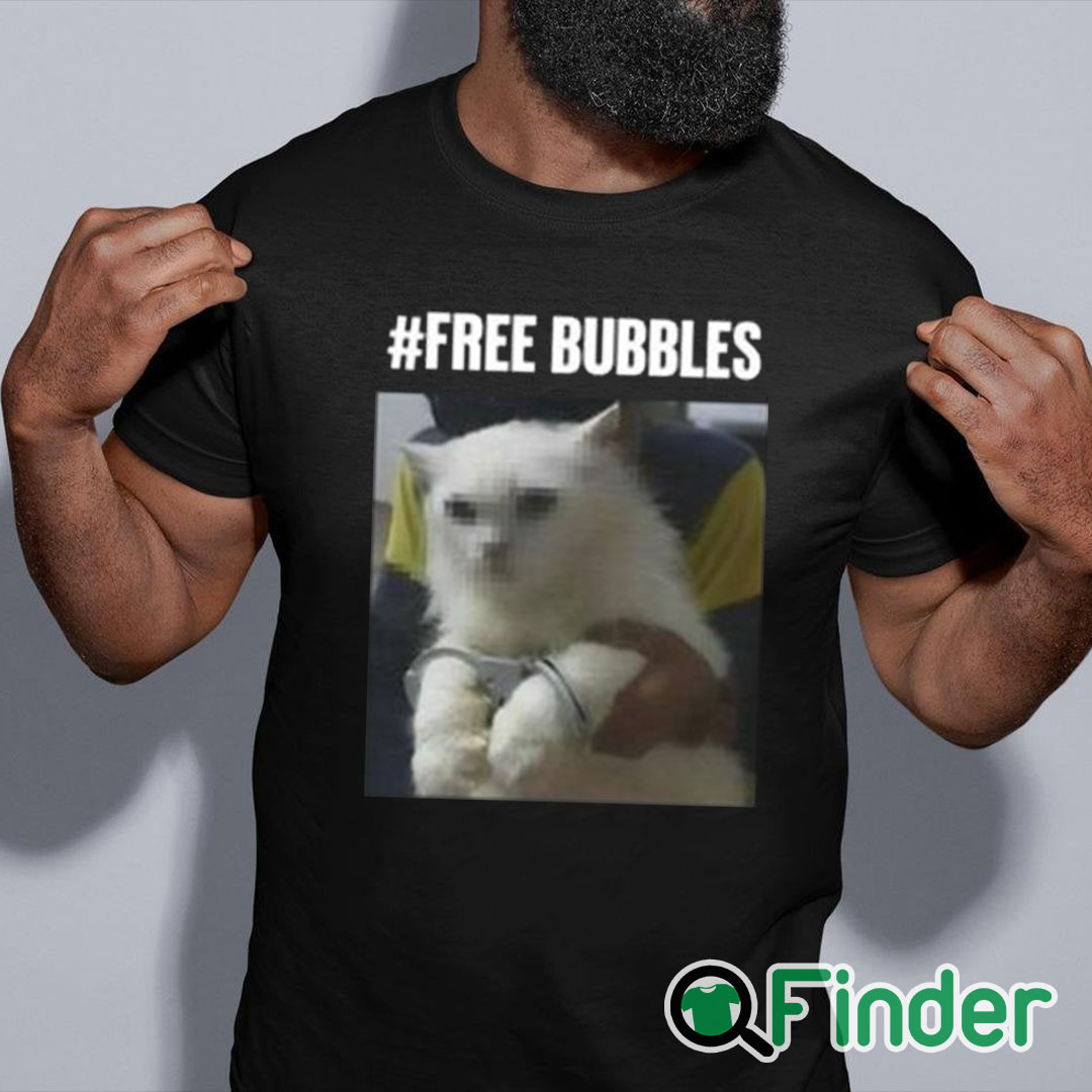 black shirt Free Bubbles Cat Shirt black shirt Free Bubbles Cat Shirt