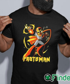 black shirt Heavy Metal Proto Man Shirt