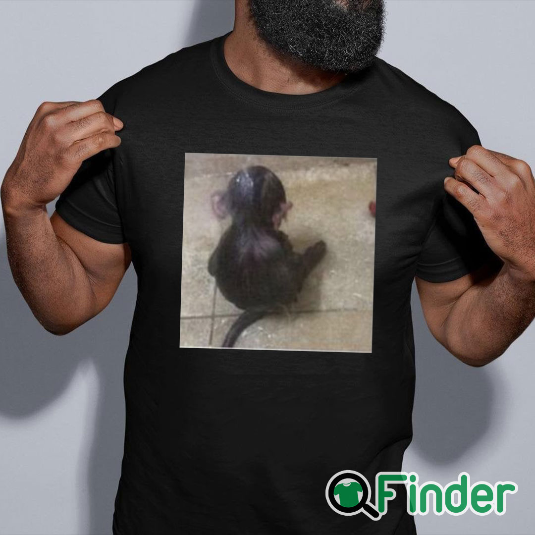 black shirt Sad Monkey In The Shower Shirt black shirt Sad Monkey In The Shower Shirt