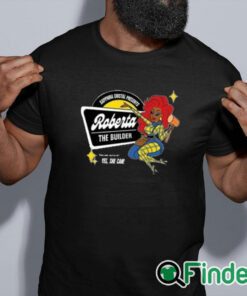 black shirt Sapphira Cristal Presents Roberta The Builder Shirt