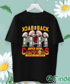 unisex T shirt Back 2 Back 4X Super Bowl Champions KC Chiefs Shirt