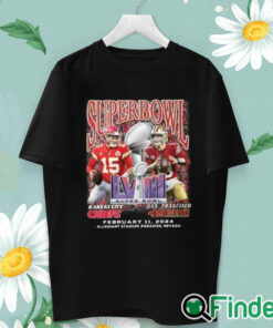 unisex T shirt Chiefs Vs SF 49ers Super Bowl Lviii February 11 2024 Shirt