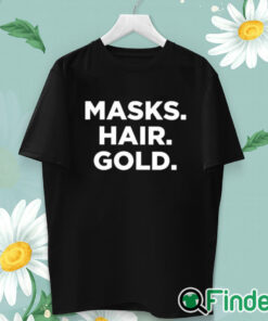 unisex T shirt Marty Scurll Masks Hair Gold Shirt