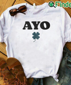 white T shirt Ayo Edebiri Ayo Shirt