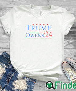 white T shirt Donald Trump & Candace Owens 2024 USA Election T Shirt