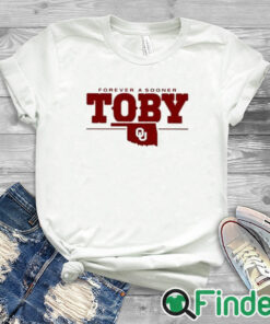 white T shirt Forever A Sooner Toby Shirt