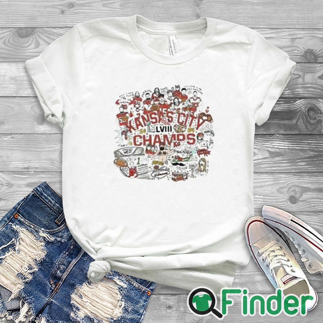 white T shirt KC Chiefs Football Superbowl Champions 2024 Shirt white T shirt KC Chiefs Football Superbowl Champions 2024 Shirt
