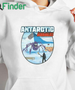 white hoodie Antarctic Anomalies Shirt
