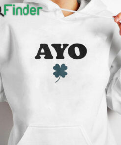 white hoodie Ayo Edebiri Ayo Shirt