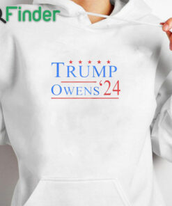 white hoodie Donald Trump & Candace Owens 2024 USA Election T Shirt