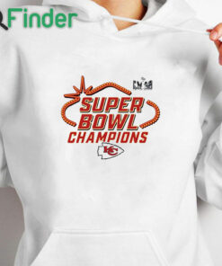 white hoodie Kc Chiefs Super Bowl Champions 2024 Shirt