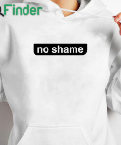 white hoodie No Shame No Name Parody Shirt