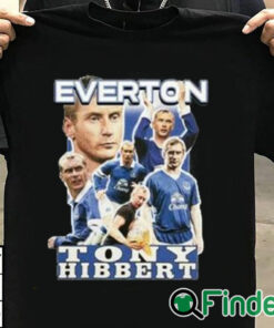 T shirt black Everton Tony Hibbert Bootleg Shirt