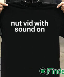 T shirt black Nut Vid With Sound On Shirt