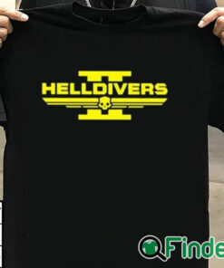 T shirt black Pilestedt Helldivers Ii Logo Shirt