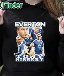 black hoodie Everton Tony Hibbert Bootleg Shirt