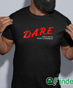 black shirt Dare Drug Abuse Raves Ethereum Shirt