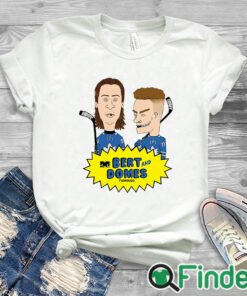 white T shirt Bert And Domes Flowbuds Shirt