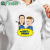 white hoodie Bert And Domes Flowbuds Shirt
