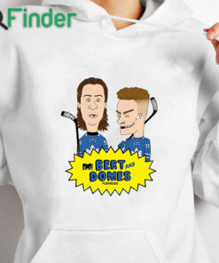 white hoodie Bert And Domes Flowbuds Shirt