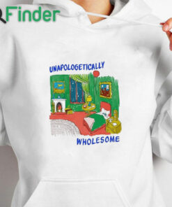 white hoodie Caiti Marlowe Unapologetically Wholesome Shirt