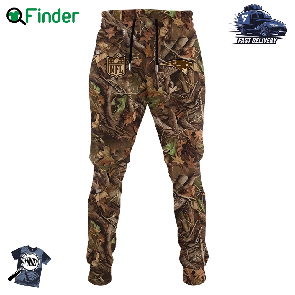 Personality New England Patriots X Hunting 2024 Hoodie Limited Editions Personality New England Patriots X Hunting 2024 Hoodie Limited Editions