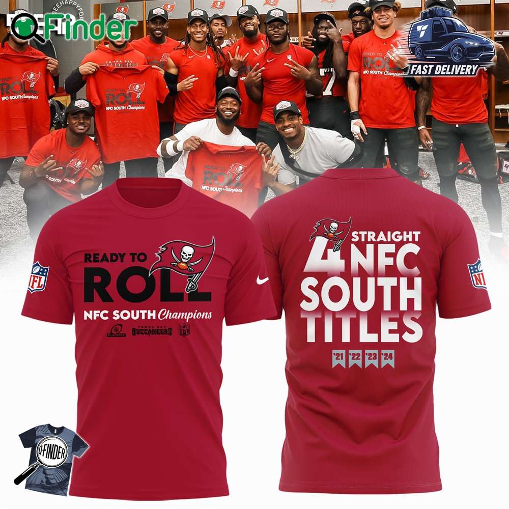 Tampa Bay Buccaneers 2024 Nfc South Division Champions Red Sweatshirt Hoodie T-shirt Tampa Bay Buccaneers 2024 Nfc South Division Champions Red Sweatshirt Hoodie T-shirt