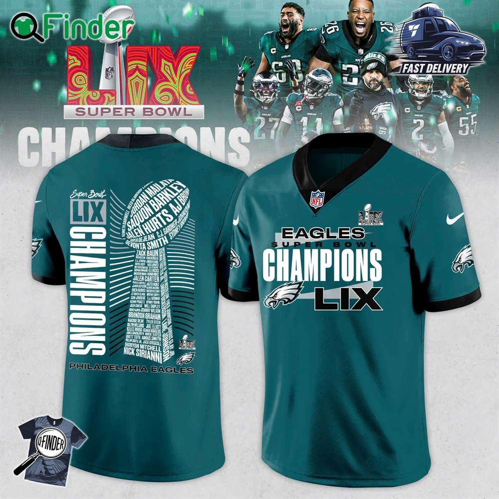 Limited Edition Philadelphia Eagles Super Bowl Lix Champions 2025 Football Jersey Limited Edition Philadelphia Eagles Super Bowl Lix Champions 2025 Football Jersey