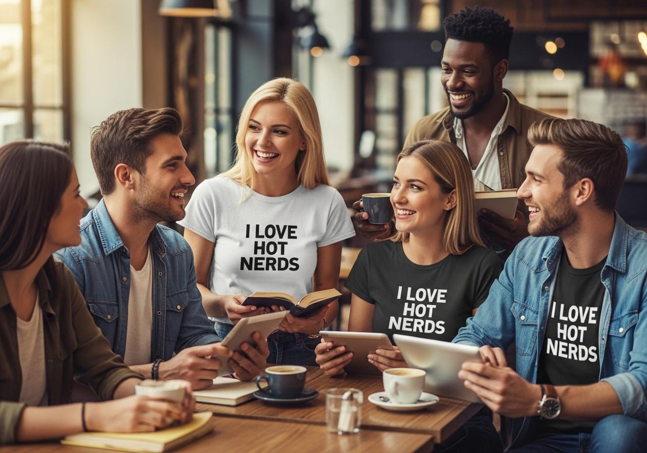 i love hot nerds t shirt meaning