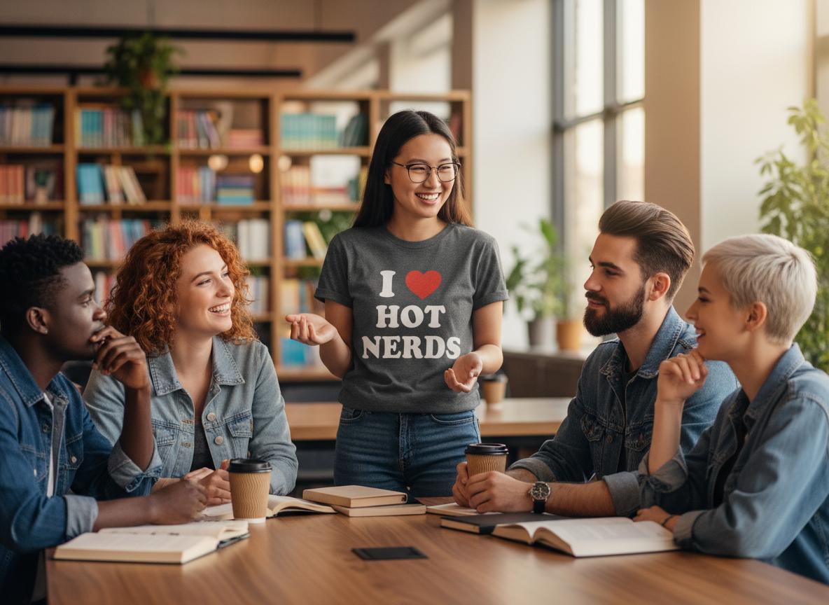 i love hot nerds t shirt meaning