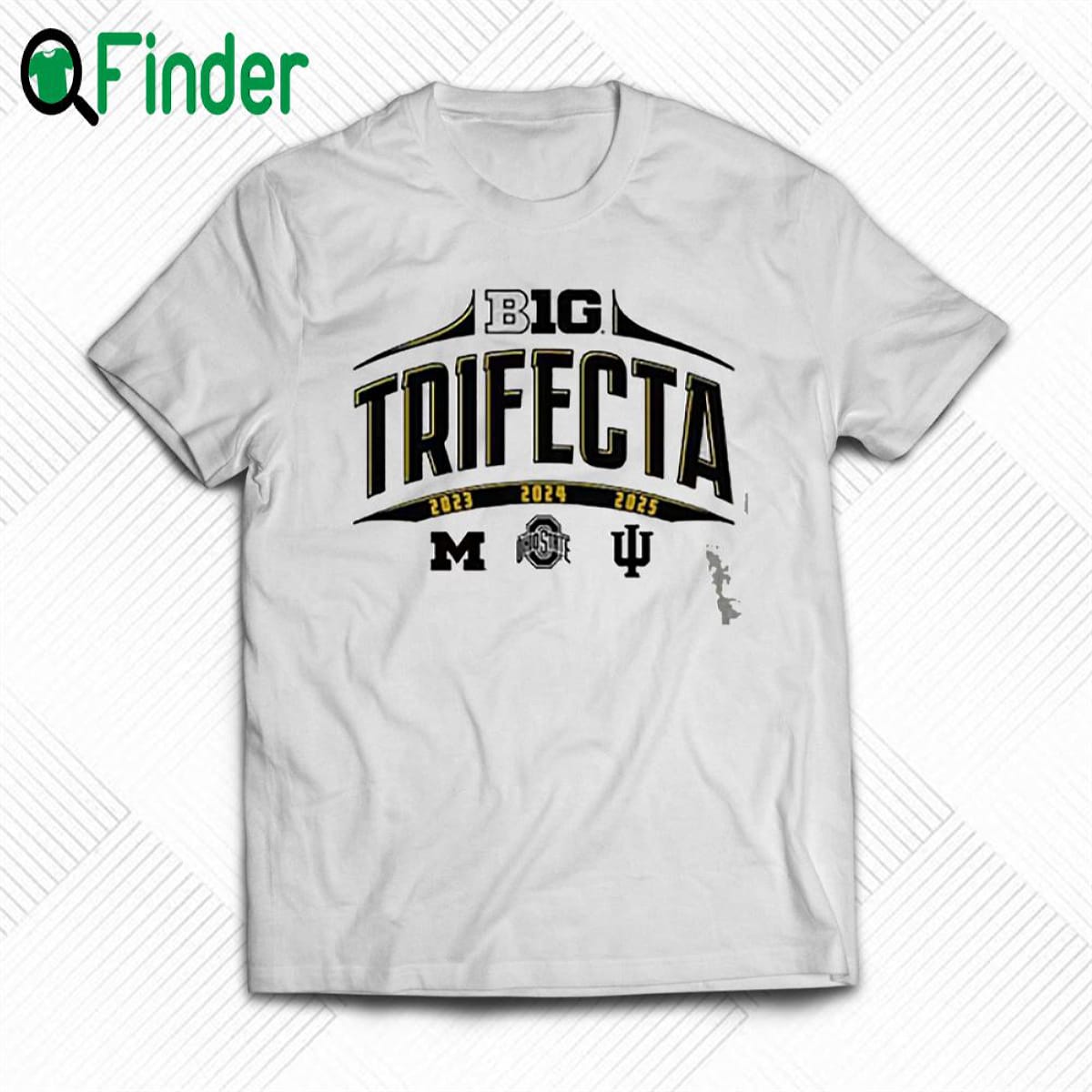 Big College Football National Champions Trifecta 2023 2024 2025 T-shirt