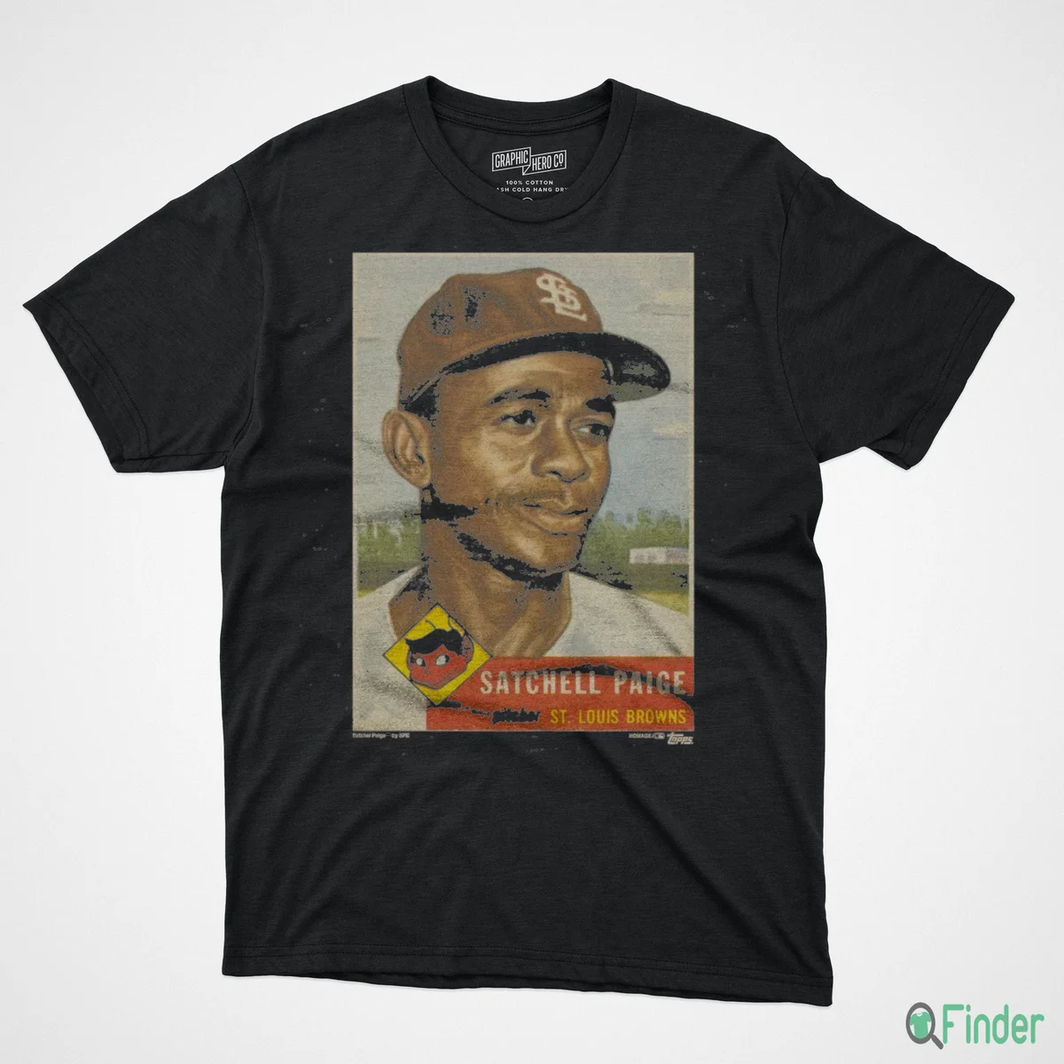 1953 Topps Baseball Satchel Paige Browns Shirt - Product Image