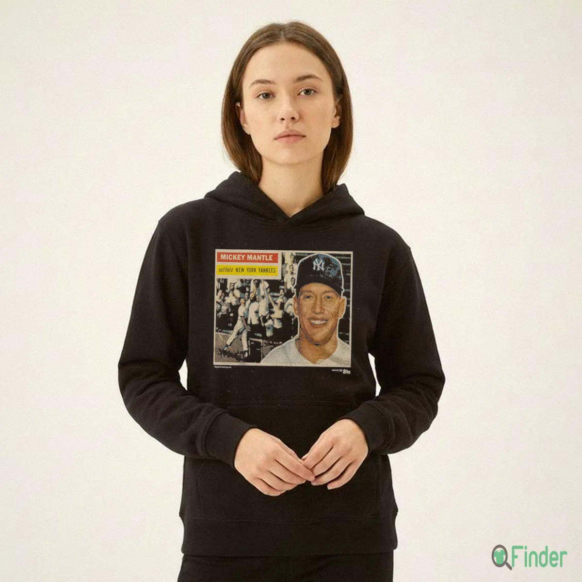 1956 Topps Baseball Mickey Mantle Yankees Shirt - Design Preview