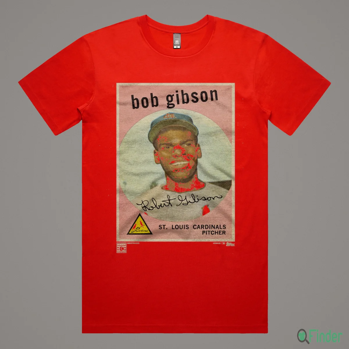 1959 Topps Baseball Bob Gibson Cardinals Shirt - Product Image