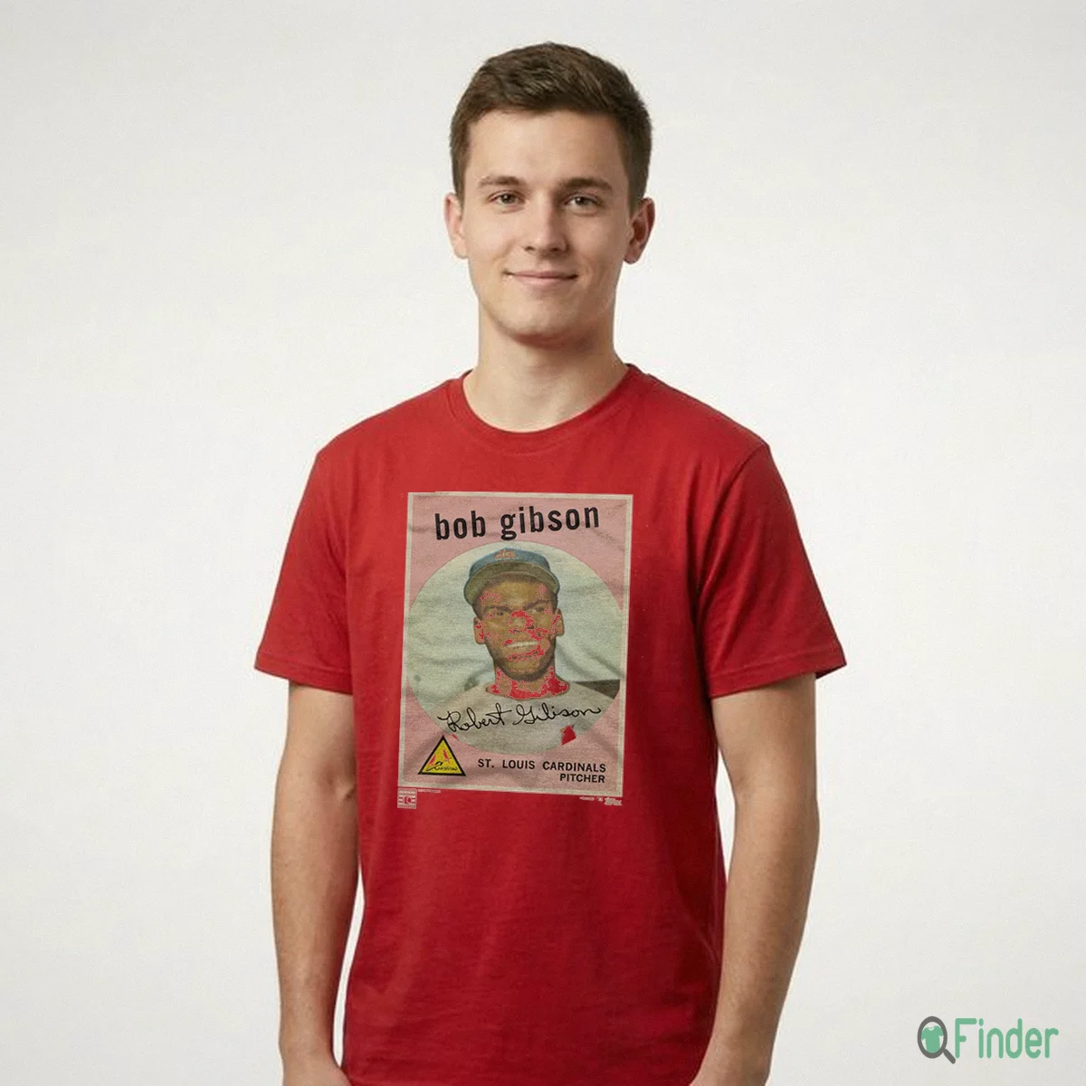 1959 Topps Baseball Bob Gibson Cardinals Shirt - Design Preview