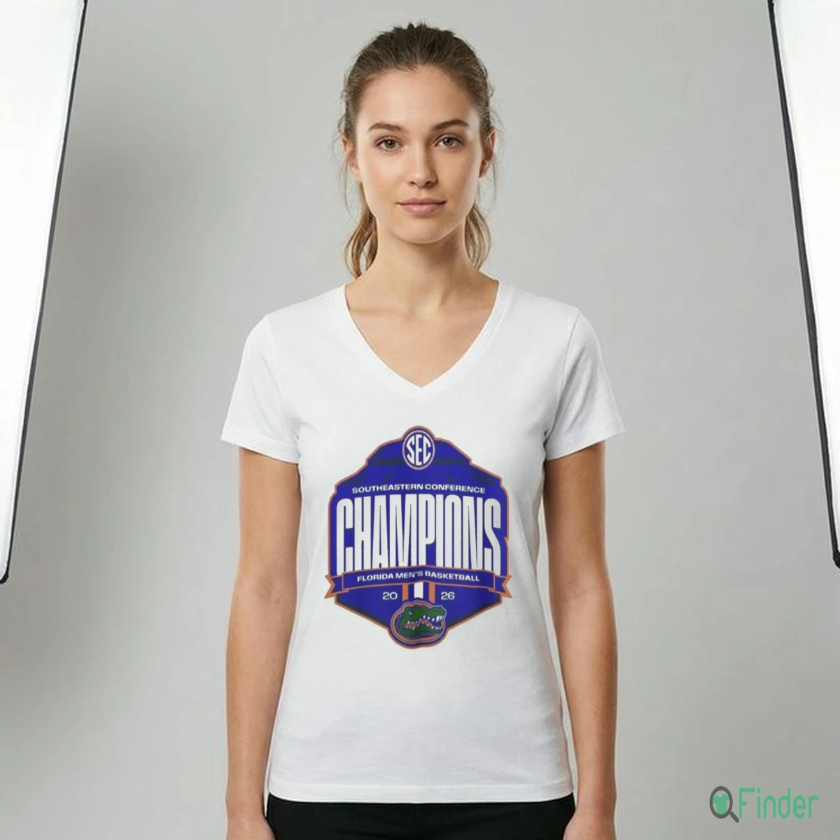 Florida Gators Men’S Basketball 2026 SEC Regular Season Champions Shield T Shirt - Design Preview