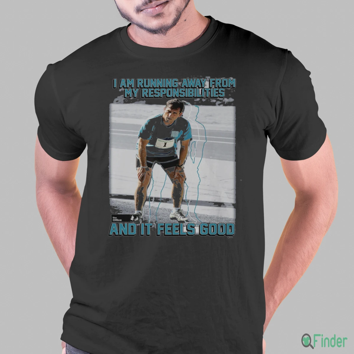 I Am Running Away From My Responsibilities The Office T-Shirt - Product Image