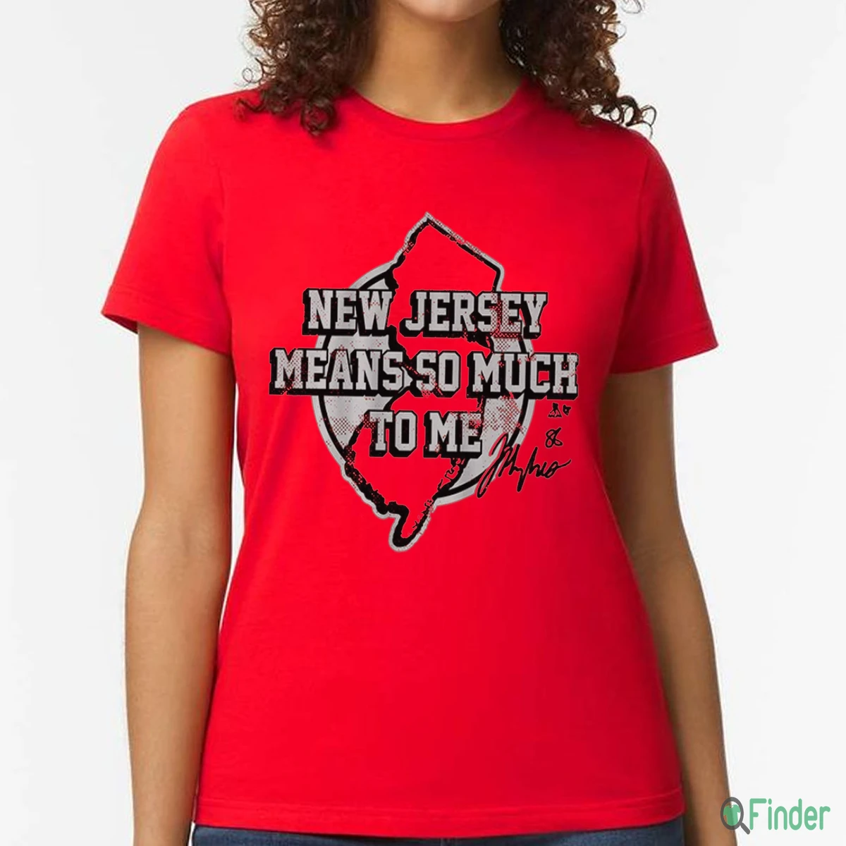 Jack Hughes New Jersey Means So Much To Me Shirt - Product Image